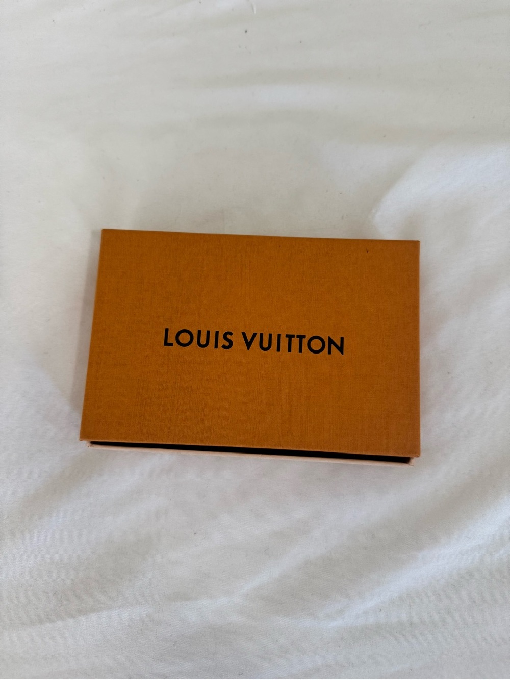 Louis Vuitton Orange and Black Logo Wallet Box